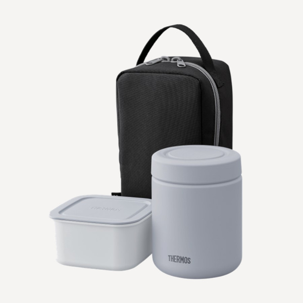 Ланч набор Thermos JBY-801 BKGY 0,8L (Black / Grey, +6h/-8h)